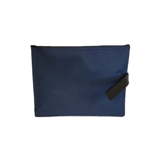 NSSCAN Water-Resistant Nylon Zip Deposit Bag - Blue - 12" x 9"