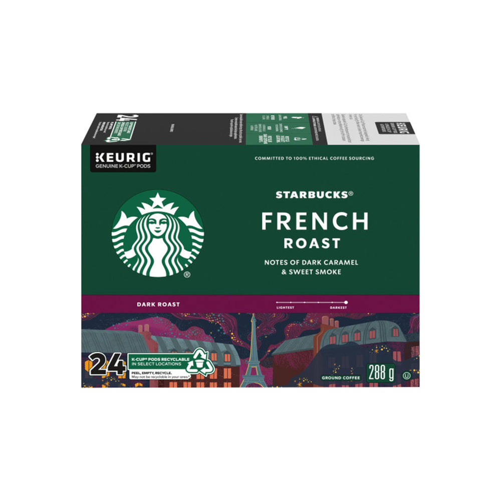 Capsules K-Cup de café torréfié français Starbucks - Paquet de 24