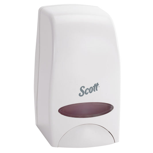 Distributeur manuel de produits de soin Scott Essential - Capacité 1 L - Blanc