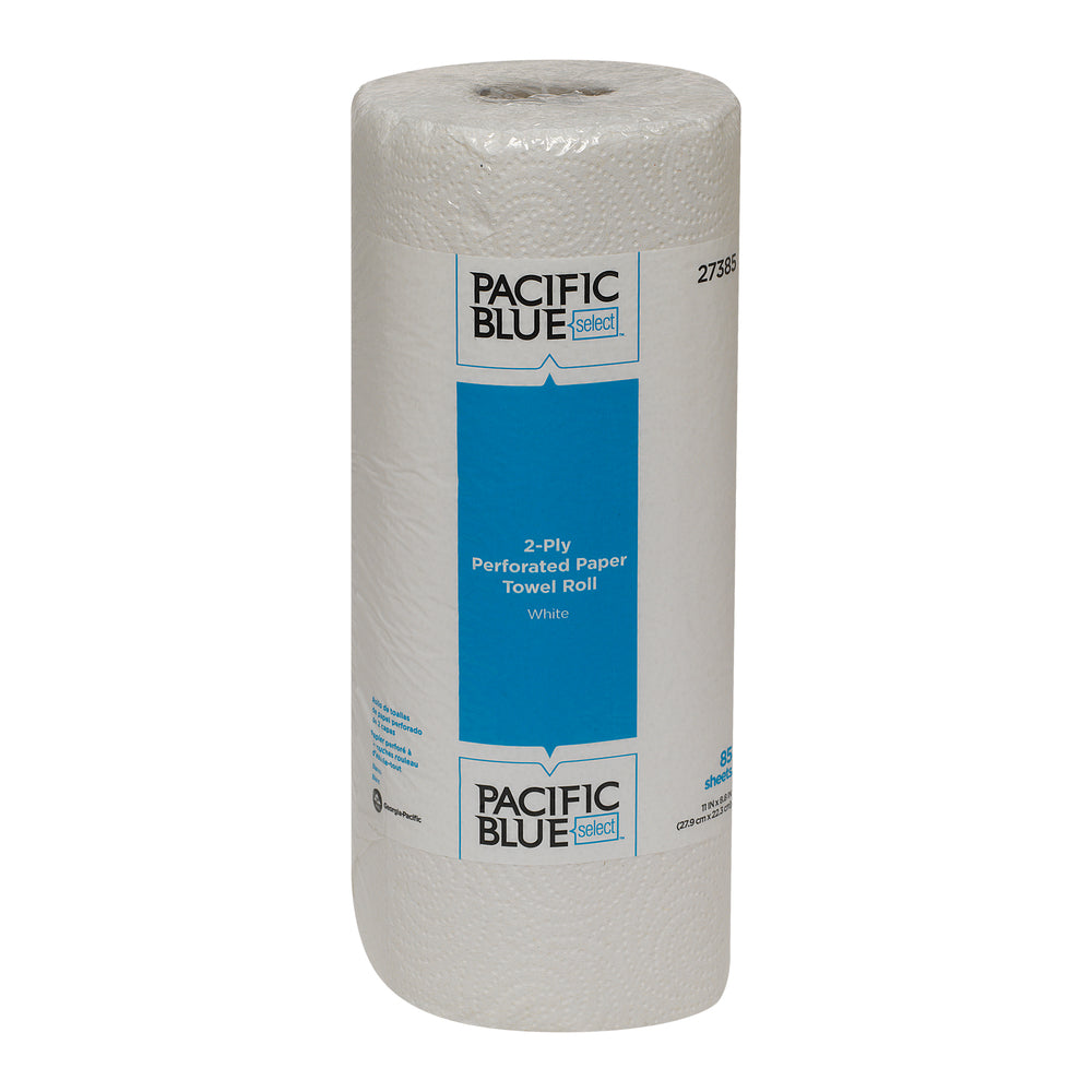 Georgia-Pacific Pacific Blue Select 2-Ply Perforated Paper Towel Roll - White - 30 Pack