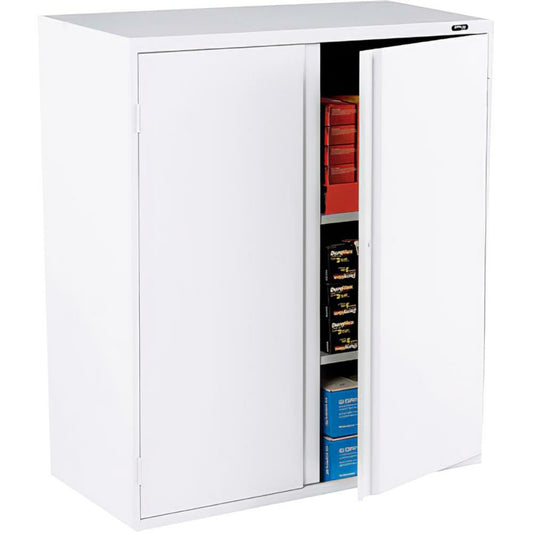 Armoire de rangement en métal 42"H - Blanc Office To Go