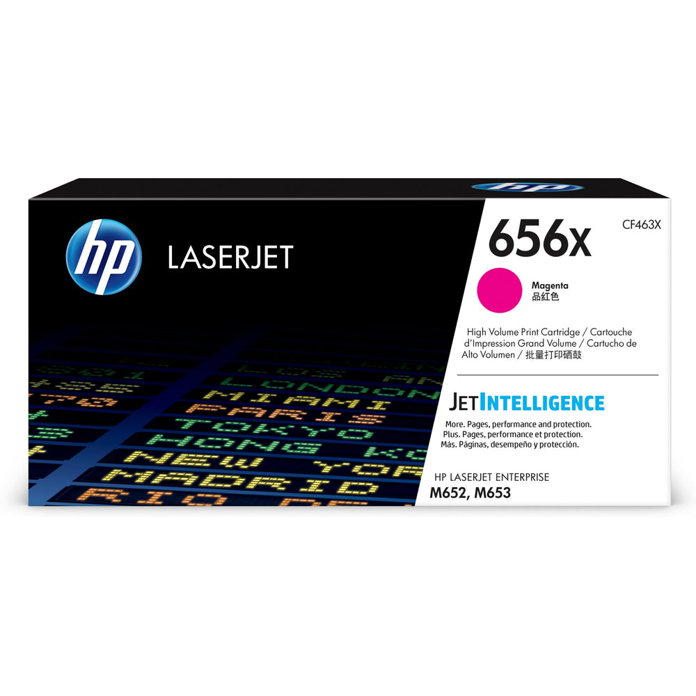 Cartouche de toner HP 656X magenta LaserJet d'origine - Haut rendement (CF463X)