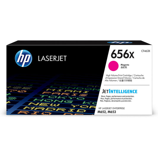HP 656X Magenta Original LaserJet Toner Cartridge - High Yield (CF463X)