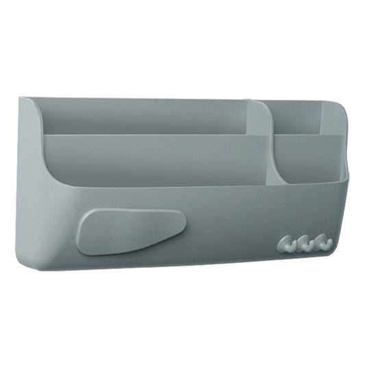 Support de rangement magnétique MasterVision pour tableaux blancs - 4 compartiments - Gris