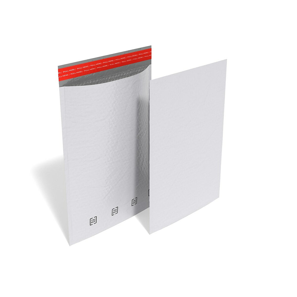 Enveloppes à bulles auto-adhésives TRU RED n° 5 - 28,5 cm (l) x 38,1 cm (L) - Blanc - Paquet de 25