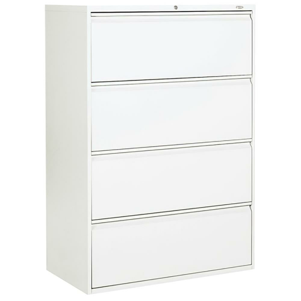 Lateral file 4 drawers fixed Office To Go from Global white