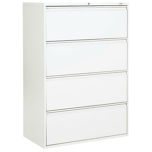 Lateral file 4 drawers fixed Office To Go from Global white