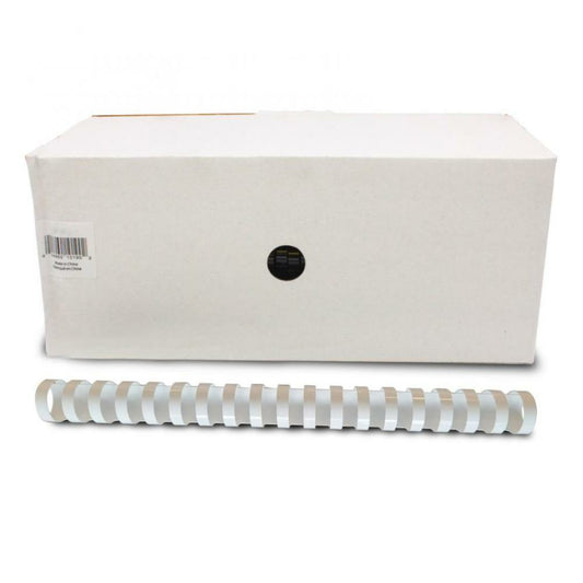 Anneaux de reliure en plastique NXP 19 anneaux - 7/8" - Noir/Blanc - Paquet de 50