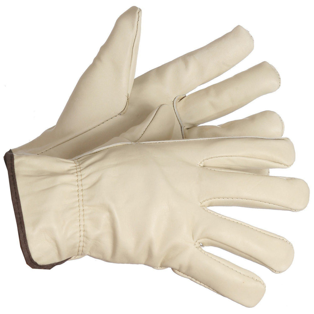 Forcefield Cowhide Winter Work Glove With Fleece Lining - Small - 2 Pack