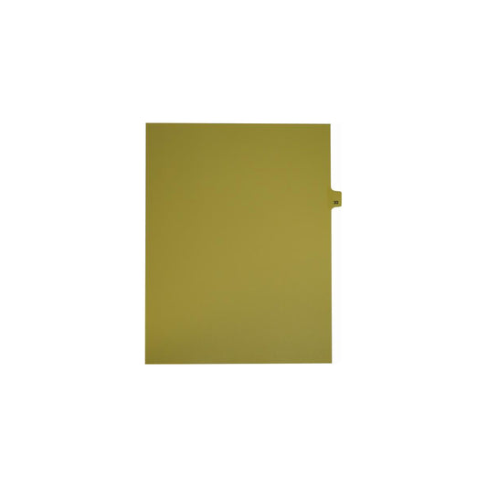 Onglets numériques Sterling Singles, n° 33, chamois, format lettre, coupe 1/25e, paquet de 25