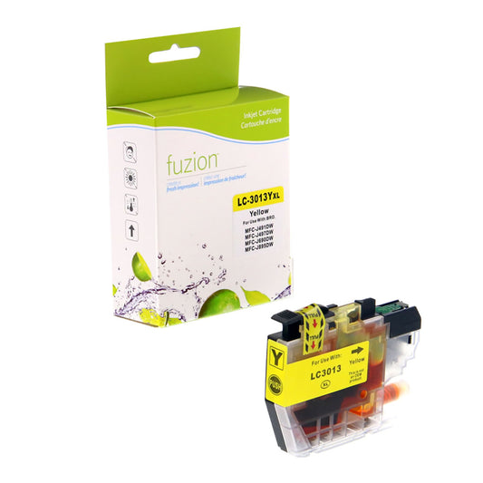 fuzion Brother LC3013Y Compatible Inkjet Cartridges - Standard Yield - Yellow