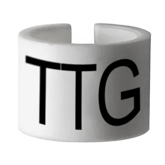 Eddie's Mini Size Markers For Hangers - TTG - French - White with Black Print - 100 Pack