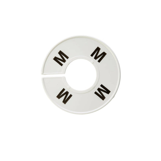 Séparateur d'anneaux Eddie's - M - Blanc/Noir - Paquet de 100