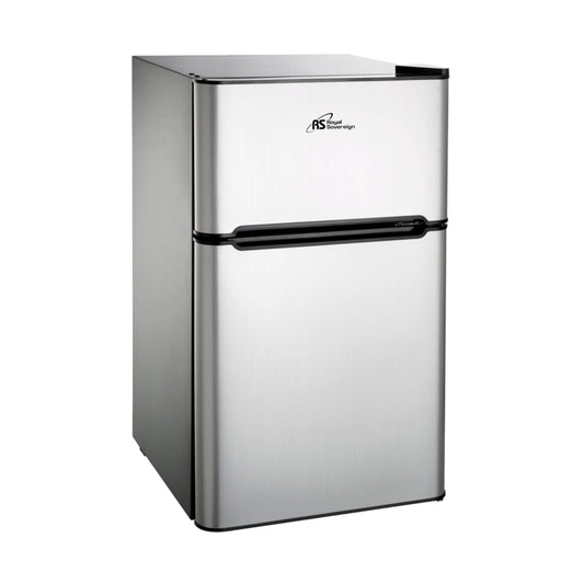 Royal Sovereign 2-Door Compact Refrigerator - 3.2 cu ft. - Stainless Steel