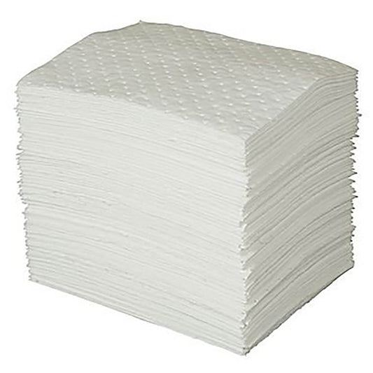 Arcus Absorbents Oil Only Heavy Weight Spill Pads - L 15" x W 18" - 100 Pack