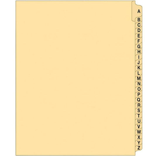 Supreme Litigation Tabs 26th Cut Alpha Set 11" Buff A-Z