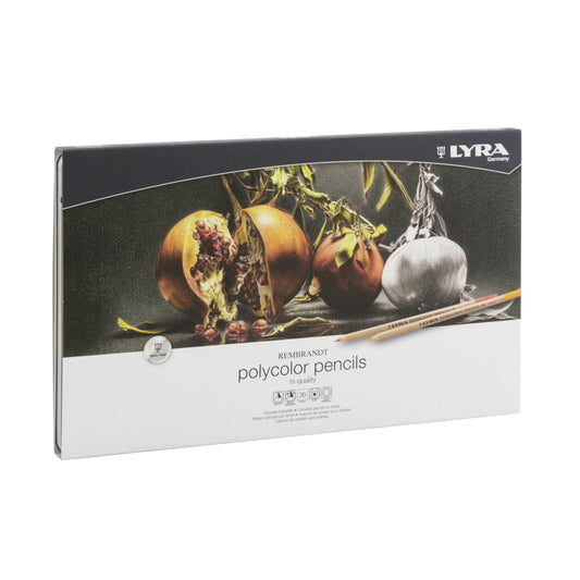 Crayons de couleur professionnels Lyra Rembrandt PolyColour - Boîte en métal - Assortiment - Paquet de 36