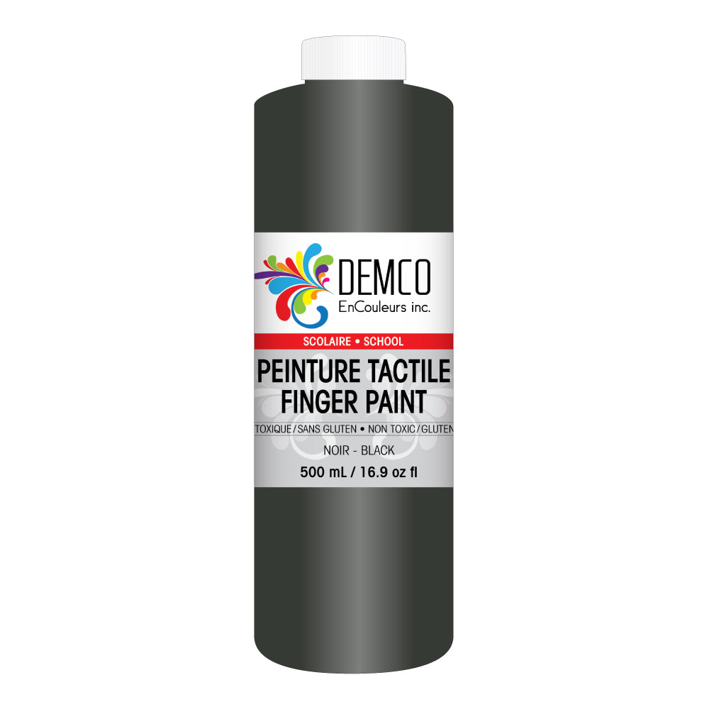 Peinture au doigt scolaire DEMCO EnCouleurs Inc. - 500 ml - Noir