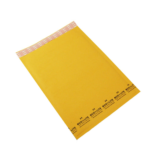 Enveloppes à bulles Polyair Ecolite - n° 4 9,5" x 14,5" - Paquet de 25