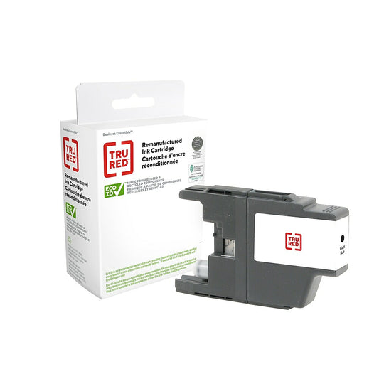 Cartouche d'encre reconditionnée TRU RED Brother LC75BK - Haut rendement - Noir