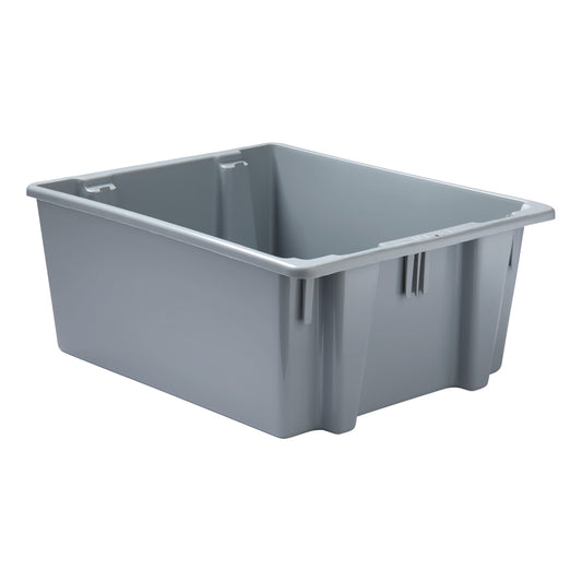 Rubbermaid Stack and Nest Palletote Box - 2 Cu.Ft - Grey