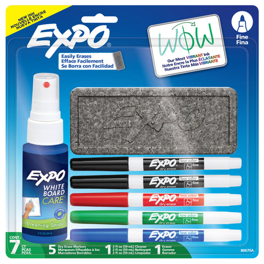 Expo Original Dry-Erase Starter Kit, Fine Tip