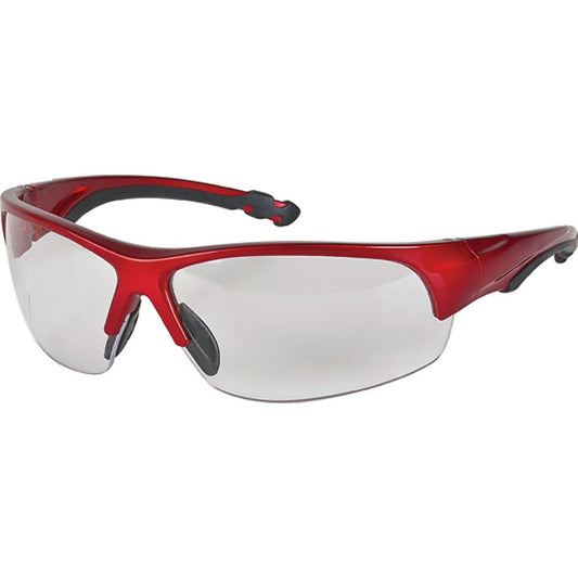 Zenith Safety Z1900 Series Safety Glasses with Clear Lens - Red - 12 Pack
