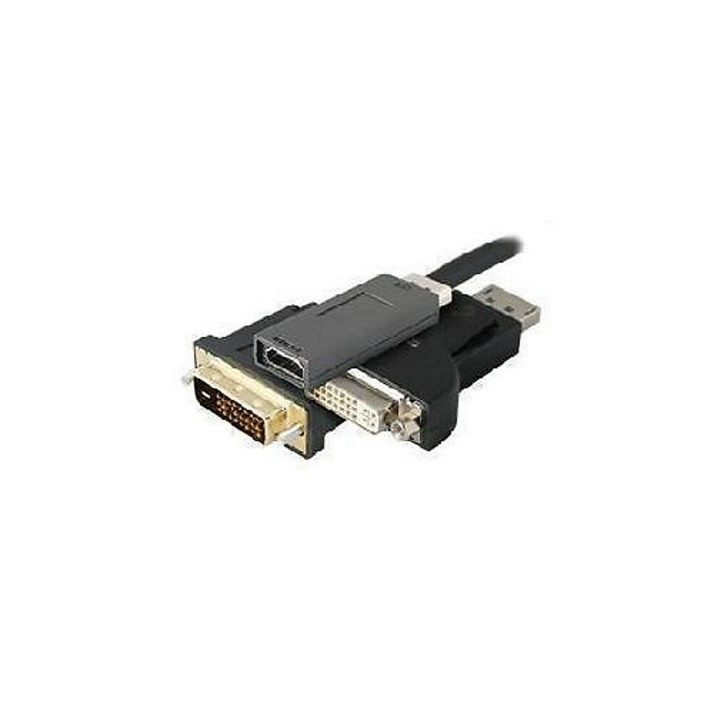 Câble adaptateur actif noir compatible HDMI mâle vers VGA femelle AddOn HP - 20,3 cm (H4F02UT#ABA-AO)