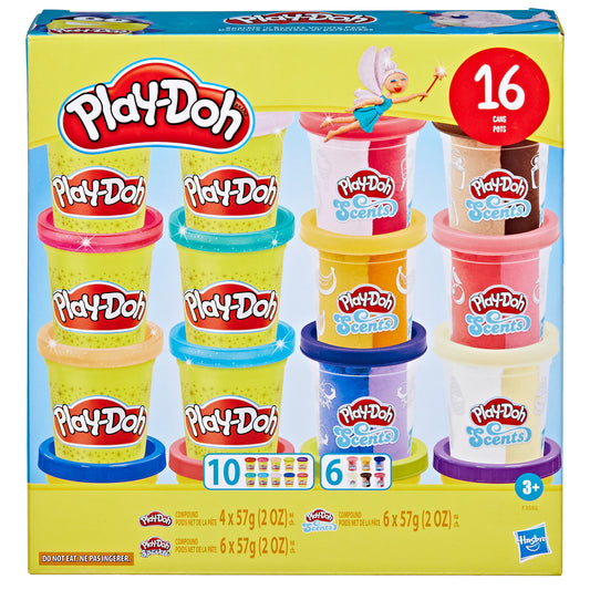 Play-Doh Sparkle and Scents Assortiment - Lot de 16