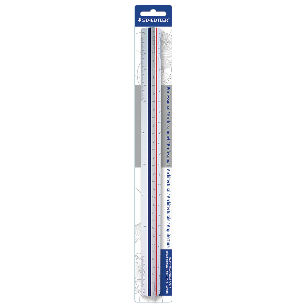 Staedtler Architect triangulaire 12" (échelle impériale)