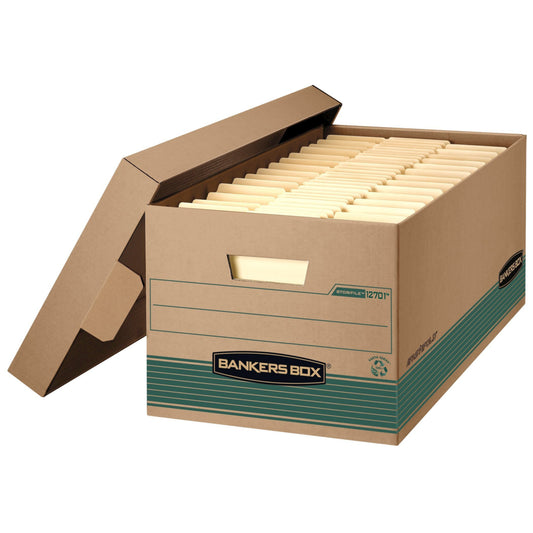 Boîtes de rangement recyclées Bankers Box STOR/FILE pour charges moyennes, format lettre 24 po