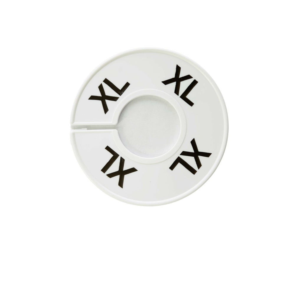 Séparateur d'anneaux Eddie's - XL - Blanc/Noir - Paquet de 100