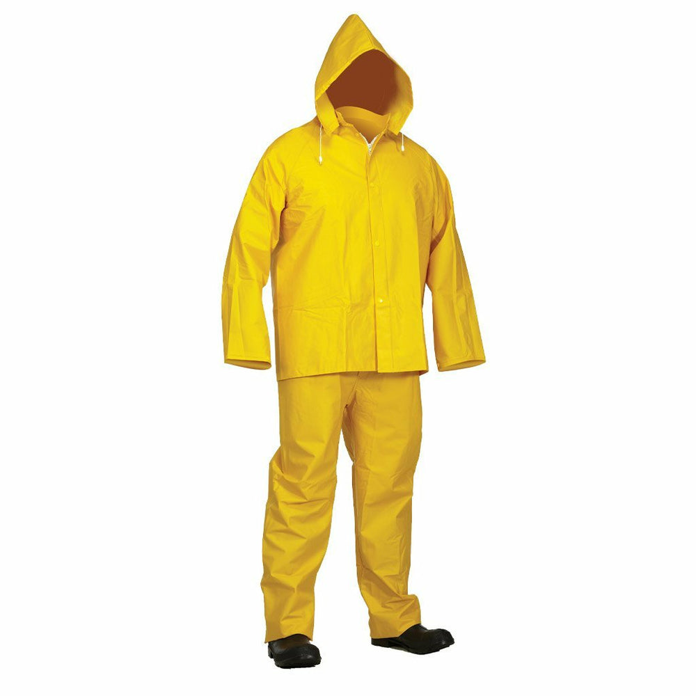 Combinaison de pluie Forcefield 3 pièces - 35 mm - Jaune - PVC-Polyester - 023-50005 - 2XL