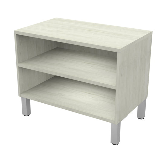 Heartwood HDL Levels Open Storage Cabinet - Winter Wood Silver