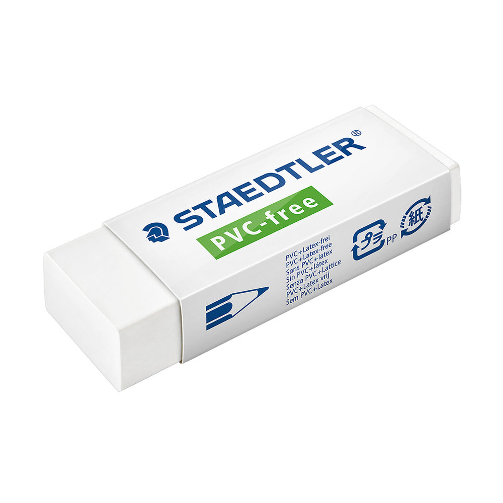 Staedtler PVC-Free Eraser Large - White - 20 Pack