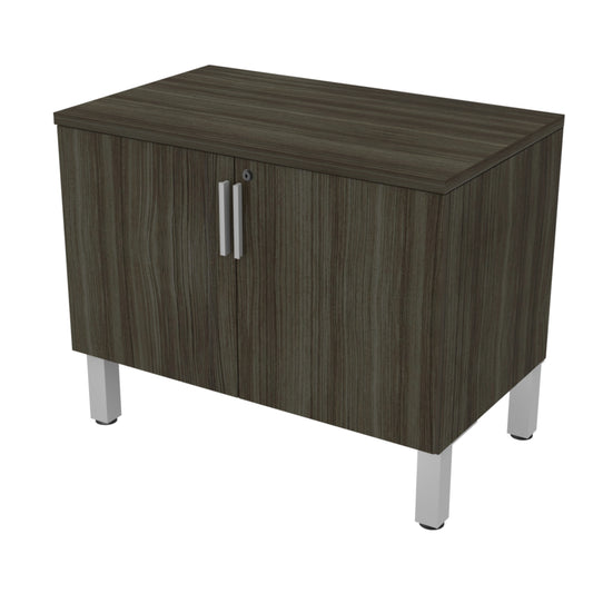 Heartwood HDL Levels Closed Storage Cabinet - Grey Dusk Silver