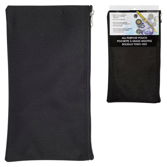 Pochette zippée tout usage en nylon Merangue - Noir