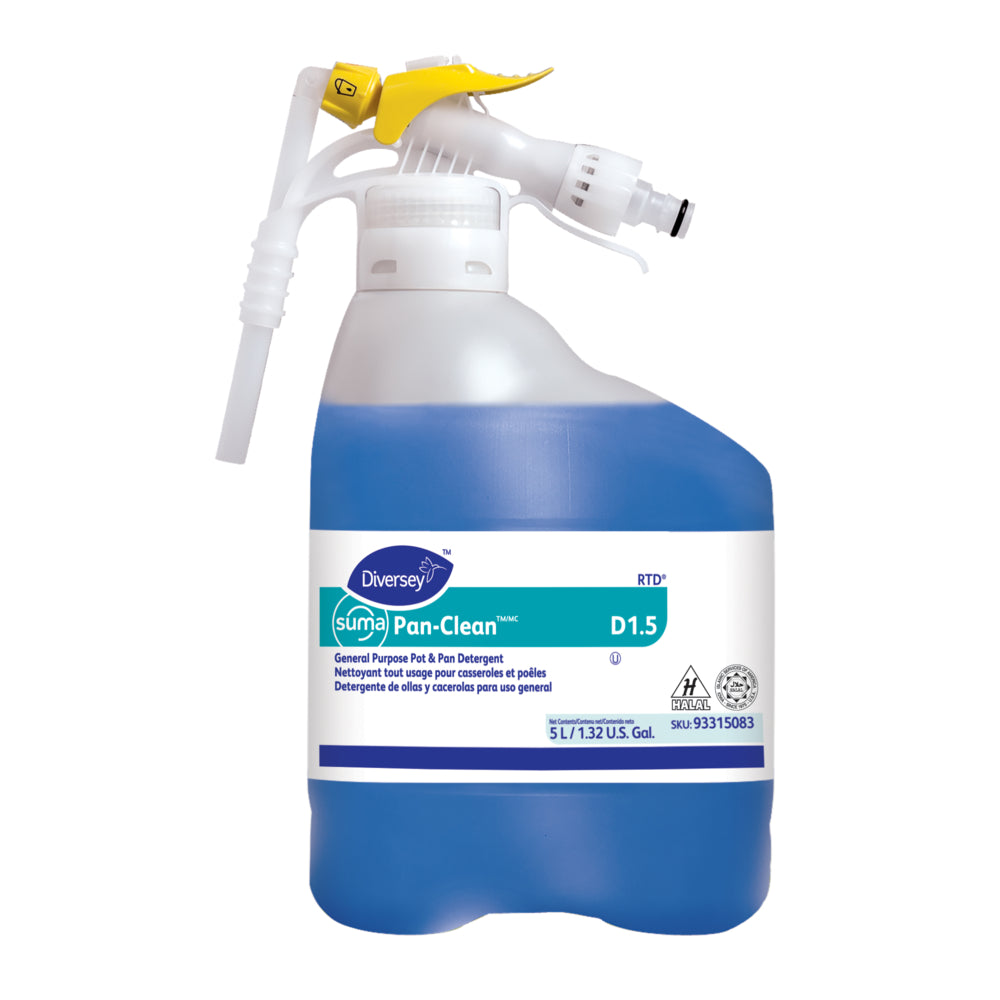 Détergent polyvalent pour casseroles et poêles Diversey Suma Pan-Clean - 5 L prêt à l'emploi