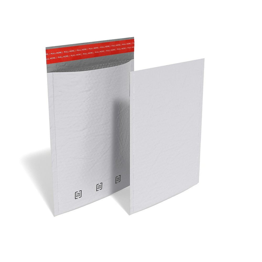 Enveloppes à bulles auto-adhésives TRU RED - n° 2 - 8,5" l x 11" L - Blanc - Paquet de 25 (TR56609B)