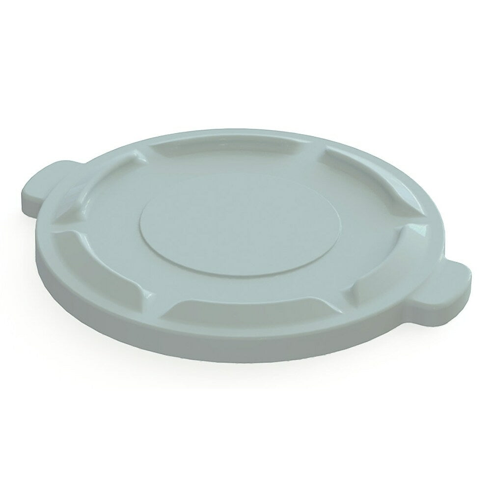 Globe 44 Gallon Garbage Waste Container Lid, Grey, 2 Pack