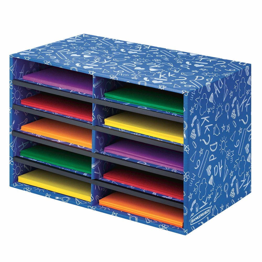 Fellowes Bankers Box For Classroom - 10 Compartment Literature Sorter
