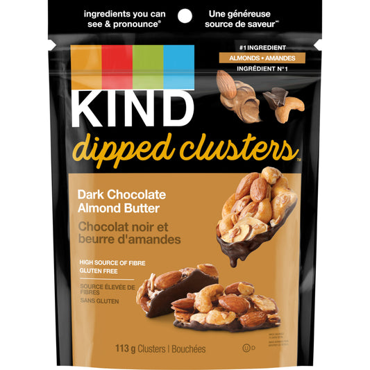 KIND Dipped Clusters - Dark Chocolate Almond Butter - 113g