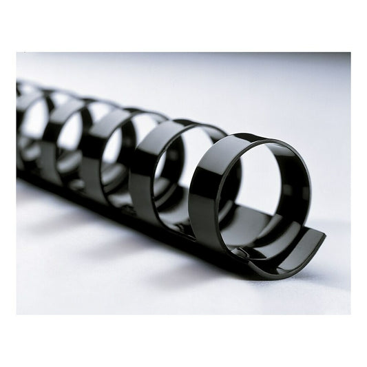 GBC CombBind 5/8” Plastic Binding Spines, Black, 100-Pack
