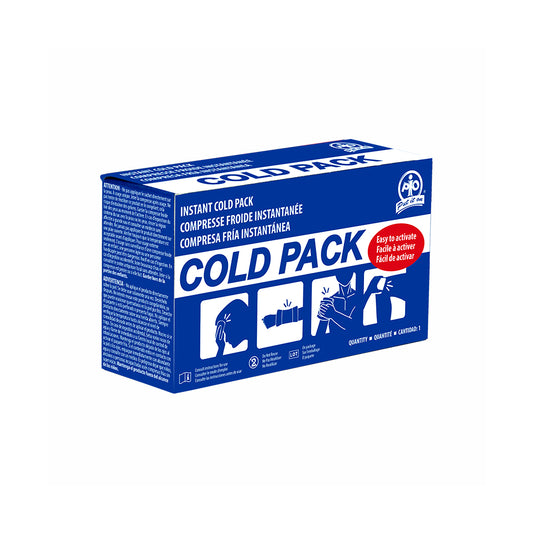 Compresse froide instantanée - Petite - 10 cm l x 15 cm L - En boîte