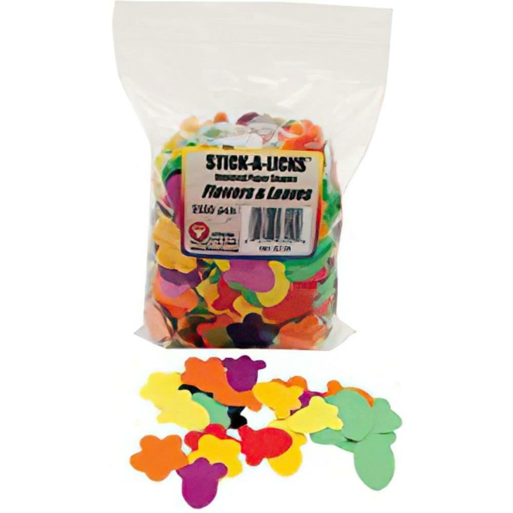Fleurs et feuilles gommées Hygloss Stick-A-Licks
