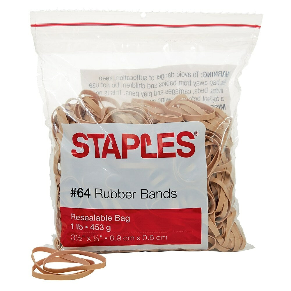 Élastiques Staples Economy - Taille n° 64 - Sac de 1 lb