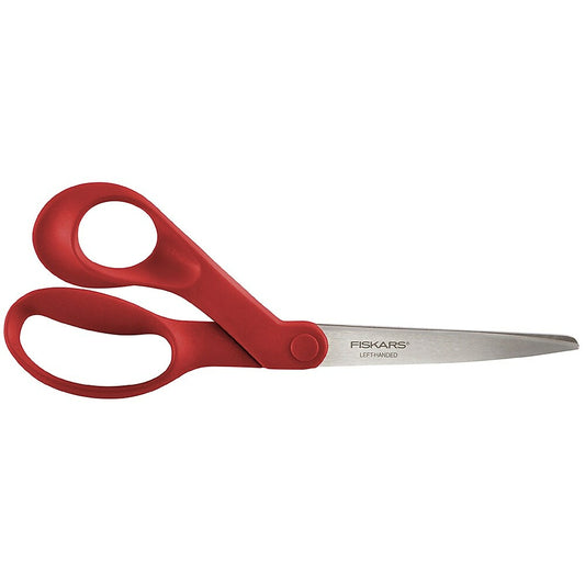 Ciseaux courbés Fiskars Premier 8" pour gauchers - Rouge