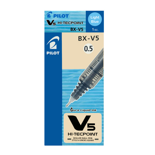Pilot Hi-Tecpoint BXV5 Rollerball Pen - Extra Fine Point - 0.5 mm - Teal - 12 Pack