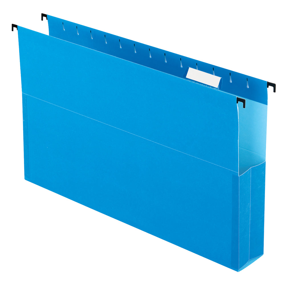 Classeurs suspendus Pendaflex SureHook avec extension de 5 cm (2 po) - Format légal - Bleu - Paquet de 25