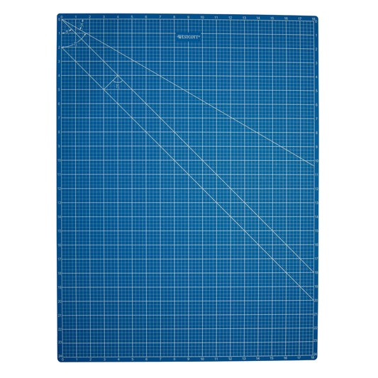 Westcott Double Sided Cutting Mat - 18" x 24" - Blue